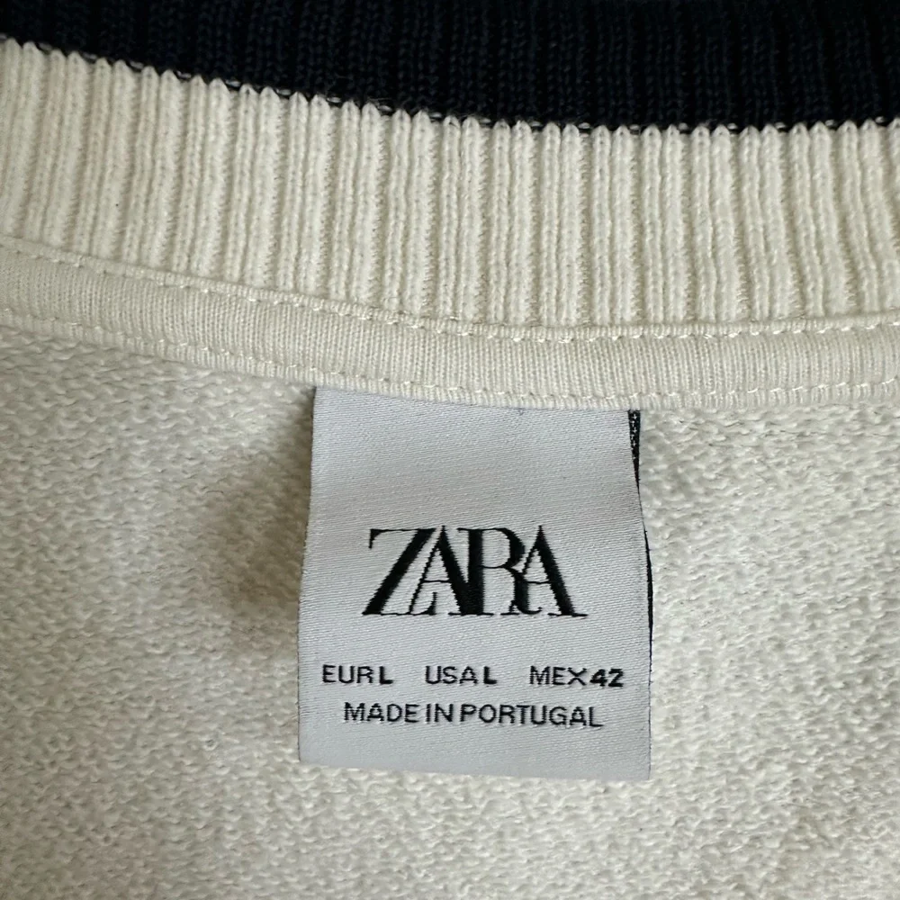 ZARA Knit Sweater Vest V-Neck Sleeveless White Size L - Picture 6 of 8